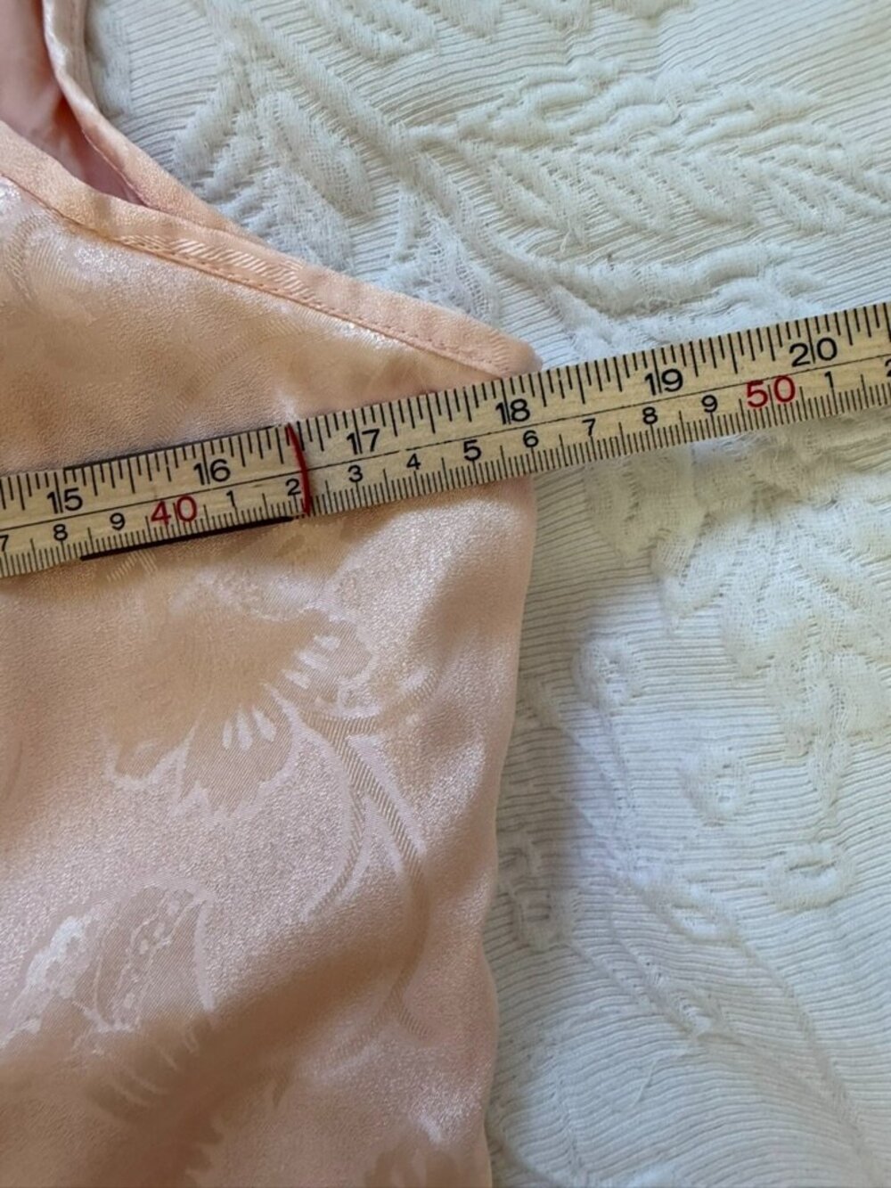 Vintage Handmade Blush Pink Floral Jacquard Coquette Midi Dress Size M - Picture 2 of 15
